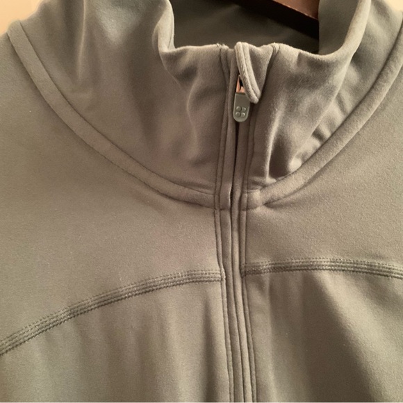 Sweaty Betty Super Soft Zip Up Bomber - NWT - Medium - Trek Green - Picture 5 of 13